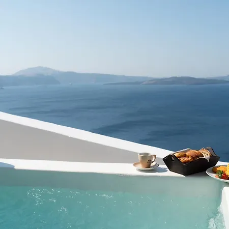 Magnificent Santorini Luxury With Sea View And Hot Tub Villa *